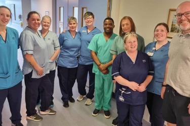 Tarvit ward staff at Adamson Hospital in Cupar were delighted to receive an impressive donation of £2000